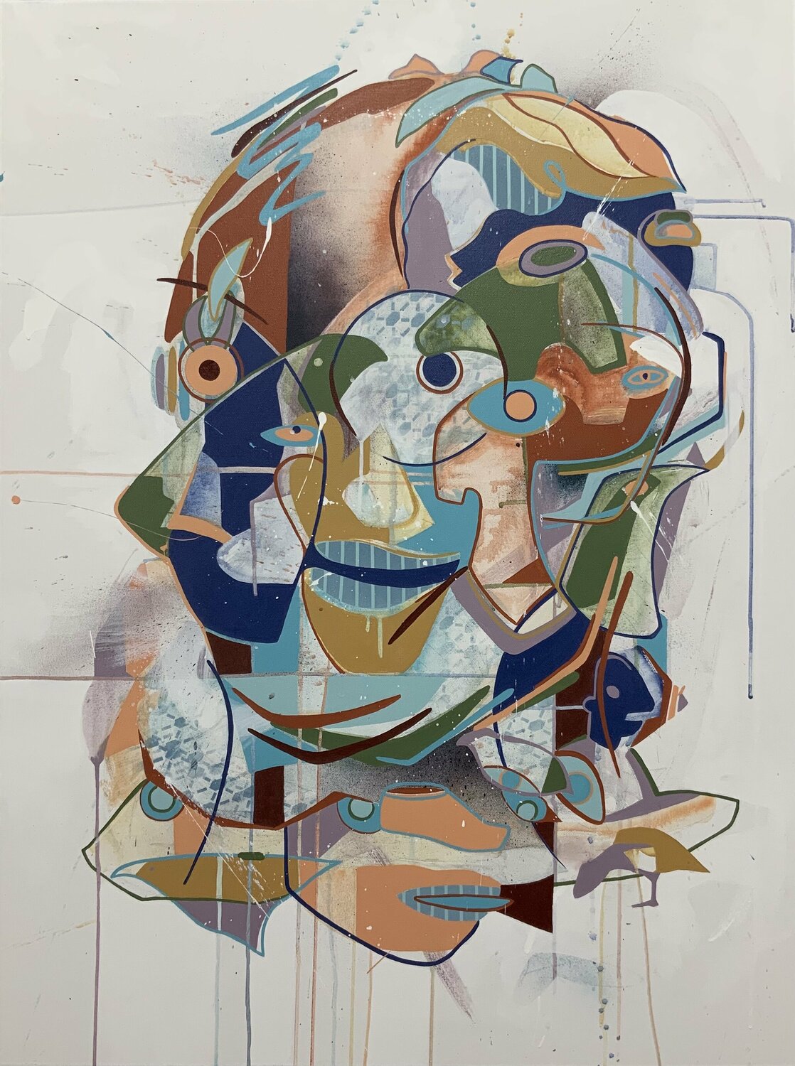 footplant / I’ll know my song well before I start singin’ Eric Wixon Original painting for sale