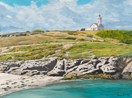 Belle Ile en Mer, Pointe des Poulains by Marc Etien, Painting for Sale on Select