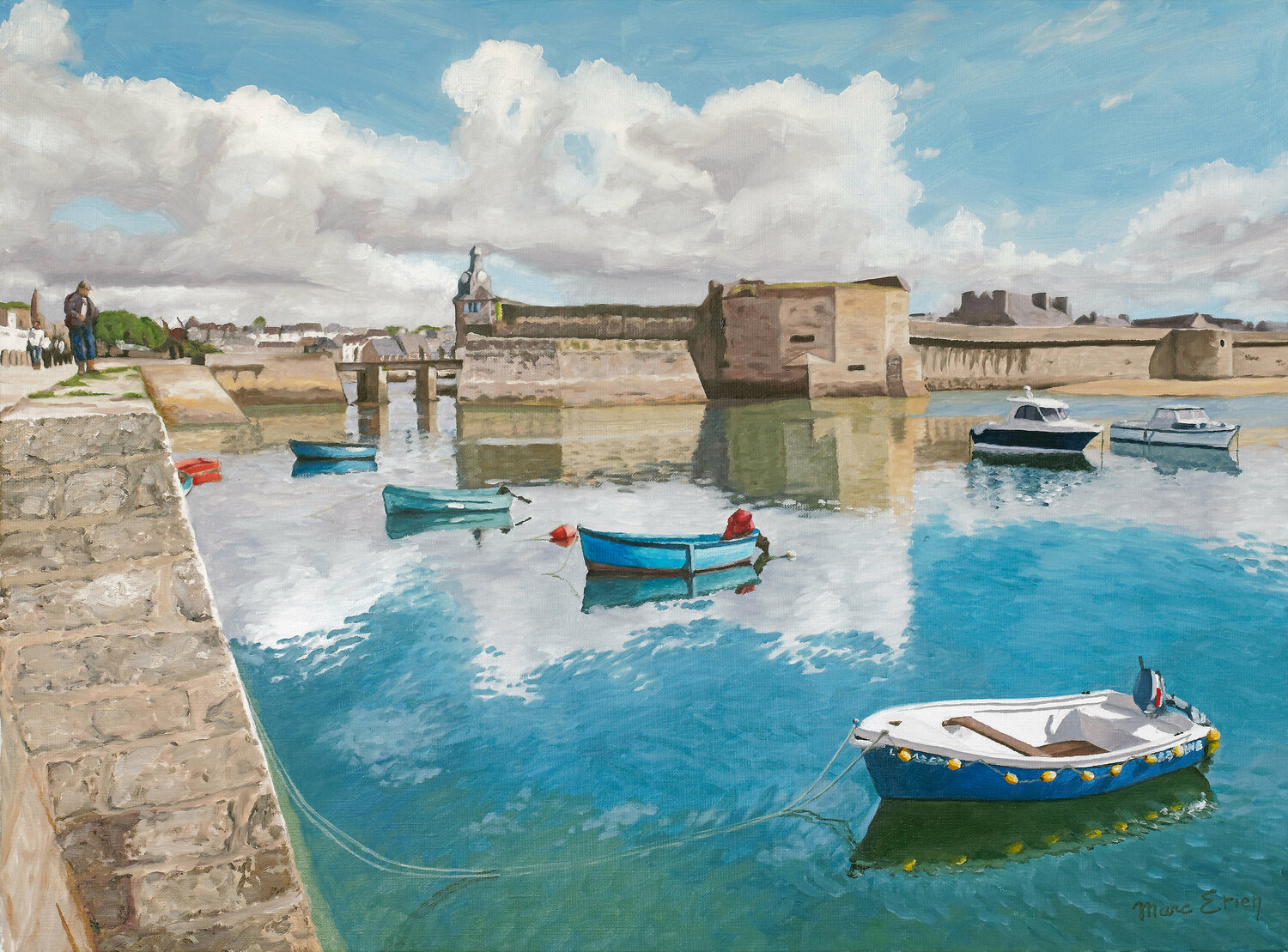 Concarneau Marc Etien Original painting for sale
