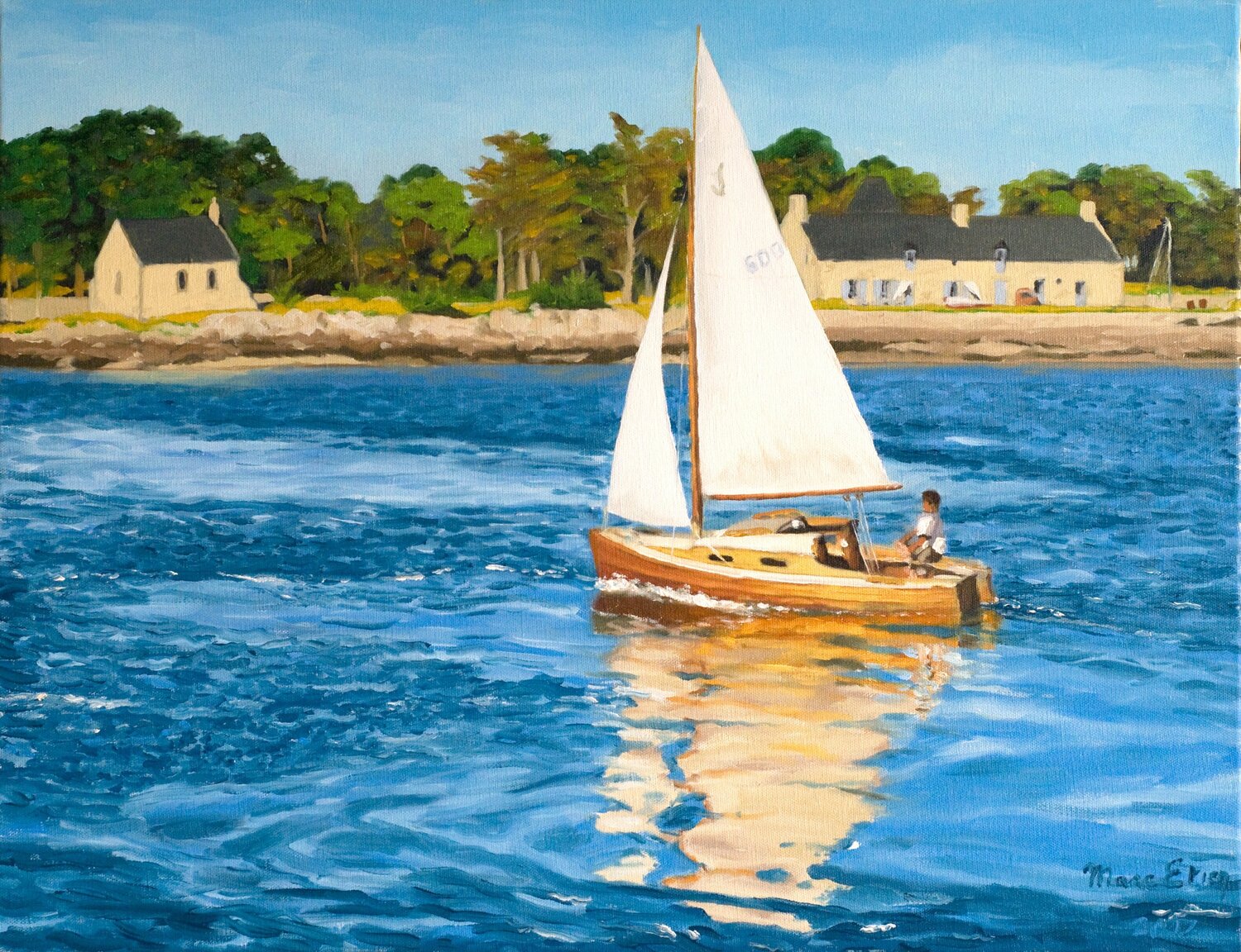 Reflets du Golfe Marc Etien Original painting for sale
