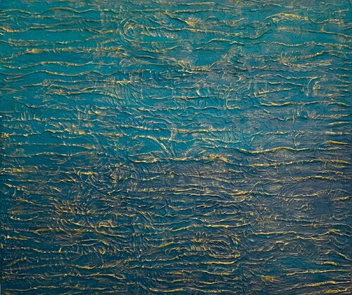 Le onde dorate by STEFANIA GAGLIARDI, Painting for Sale on Select