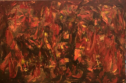 La valle del fuoco by STEFANIA GAGLIARDI, Painting for Sale on Select