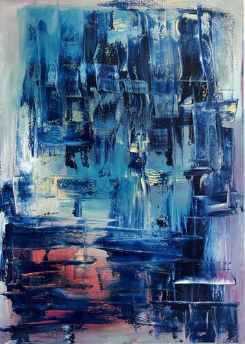 I contrasti blu by STEFANIA GAGLIARDI, Painting for Sale on Select