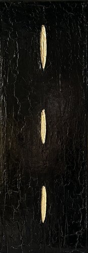 Golden slit 2 by STEFANIA GAGLIARDI, Painting for Sale on Select