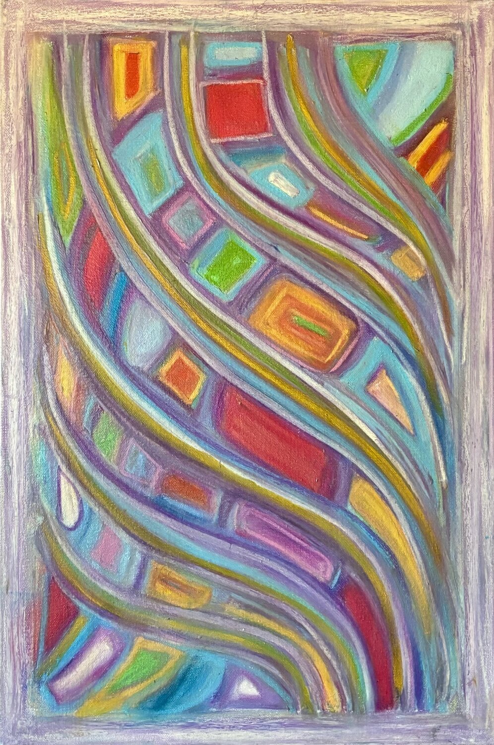 Onde di colori STEFANIA GAGLIARDI Original painting for sale
