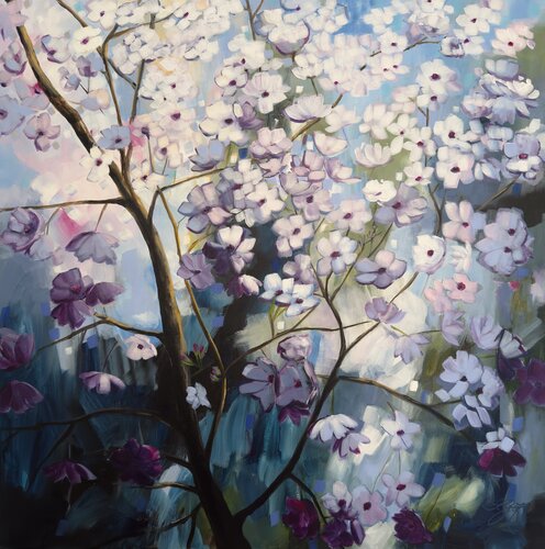 New Beginnings 1 by Sandra Gebhardt-Höpfner, Painting for Sale on Select