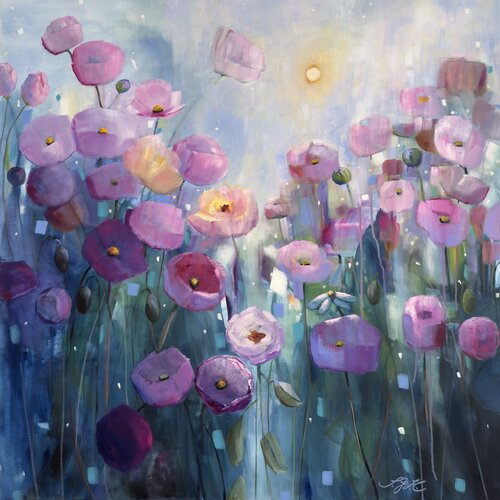 Summer In Bloom 3 by Sandra Gebhardt-Höpfner, Painting for Sale on Select
