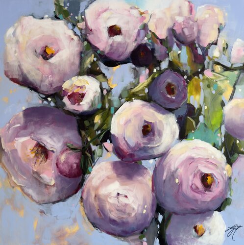 Rose Parade 2 by Sandra Gebhardt-Höpfner, Painting for Sale on Select
