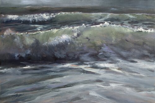 Ocean Breeze 3 by Sandra Gebhardt-Höpfner, Painting for Sale on Select
