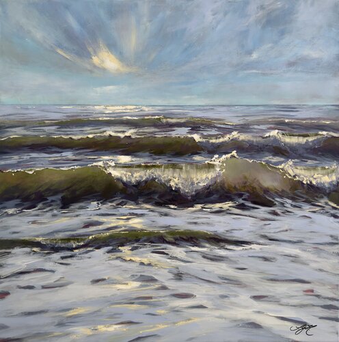 Ocean Breeze 5 by Sandra Gebhardt-Höpfner, Painting for Sale on Select