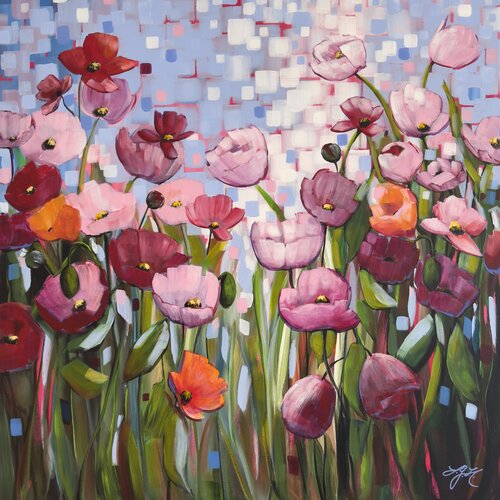 My Poppies 4 by Sandra Gebhardt-Höpfner, Painting for Sale on Select