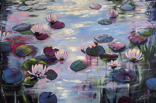 Serenity 7 by Sandra Gebhardt-Höpfner, Painting for Sale on Select