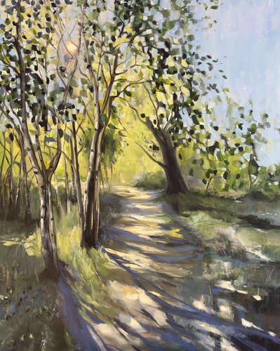 The Path 1 by Sandra Gebhardt-Höpfner, Painting for Sale on Select