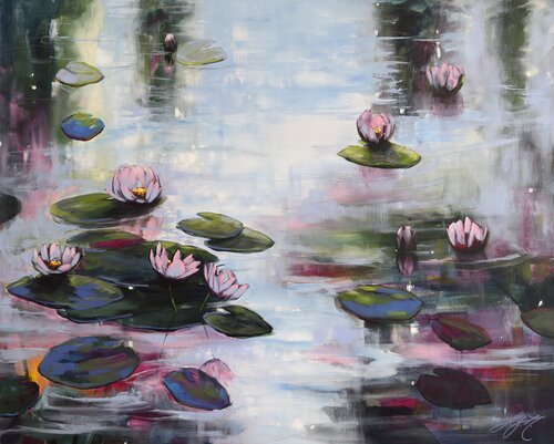 Happy Serenity 1 by Sandra Gebhardt-Höpfner, Painting for Sale on Select