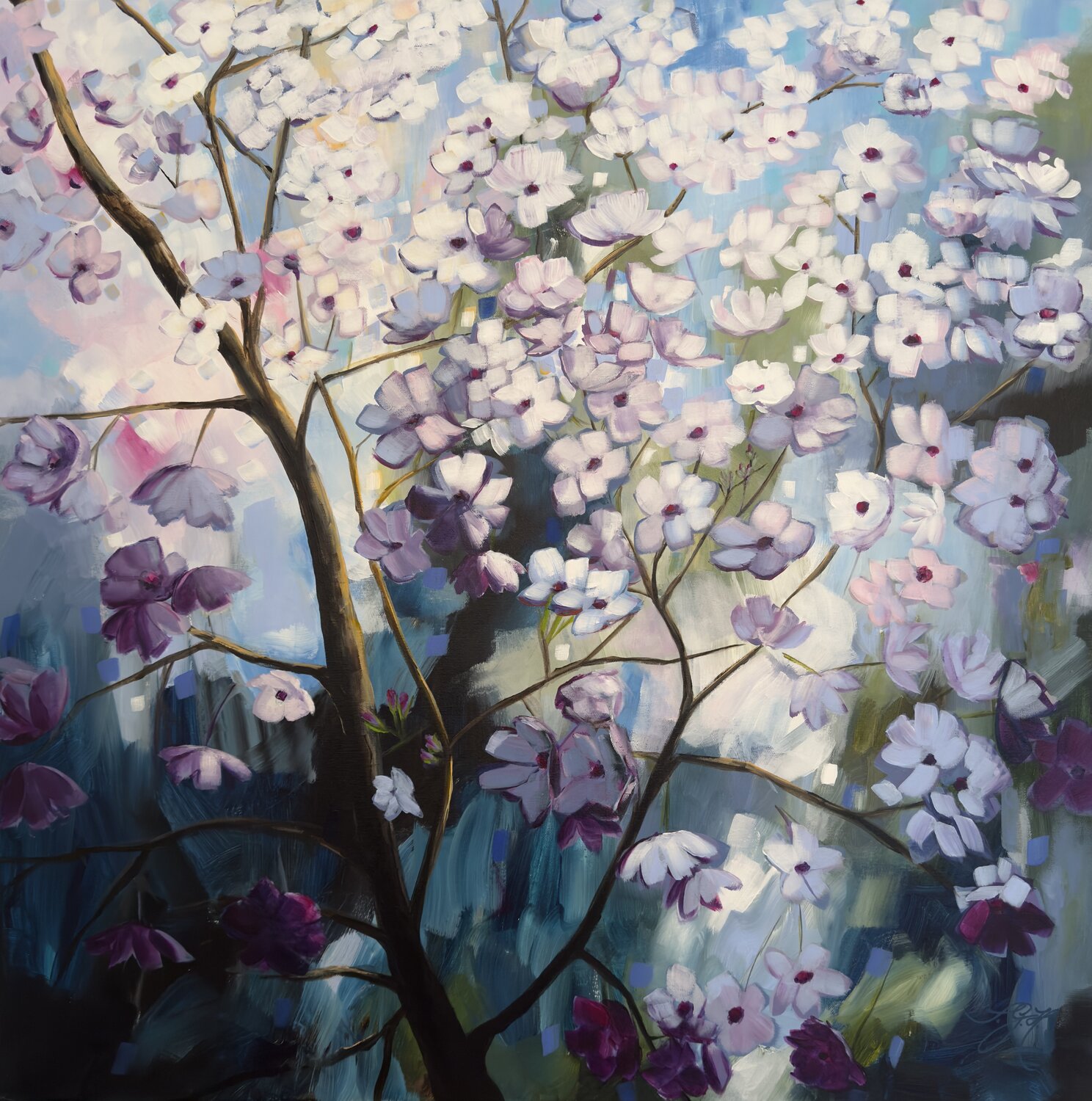 New Beginnings 1 Sandra Gebhardt-Höpfner Original painting for sale