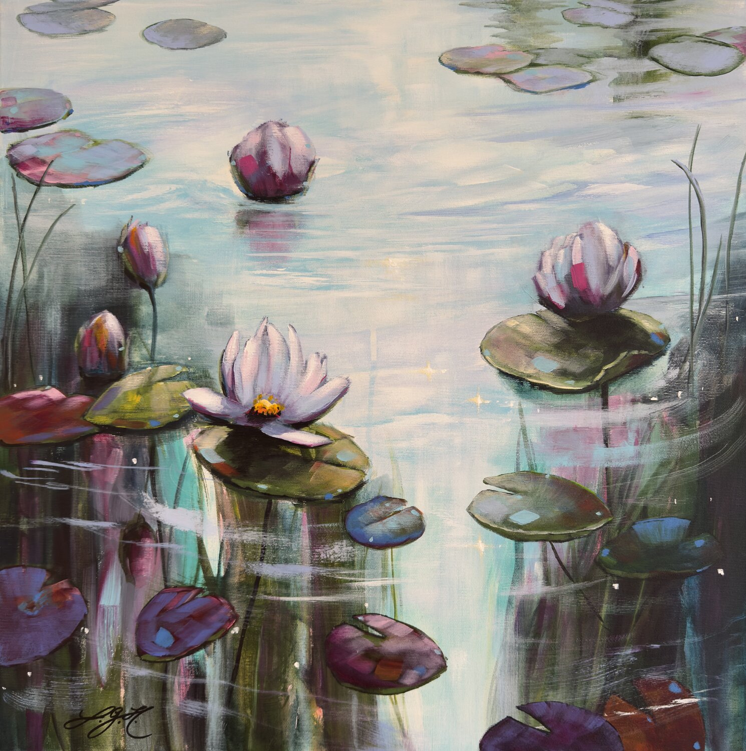 Serenity 5 Sandra Gebhardt-Höpfner Original painting for sale