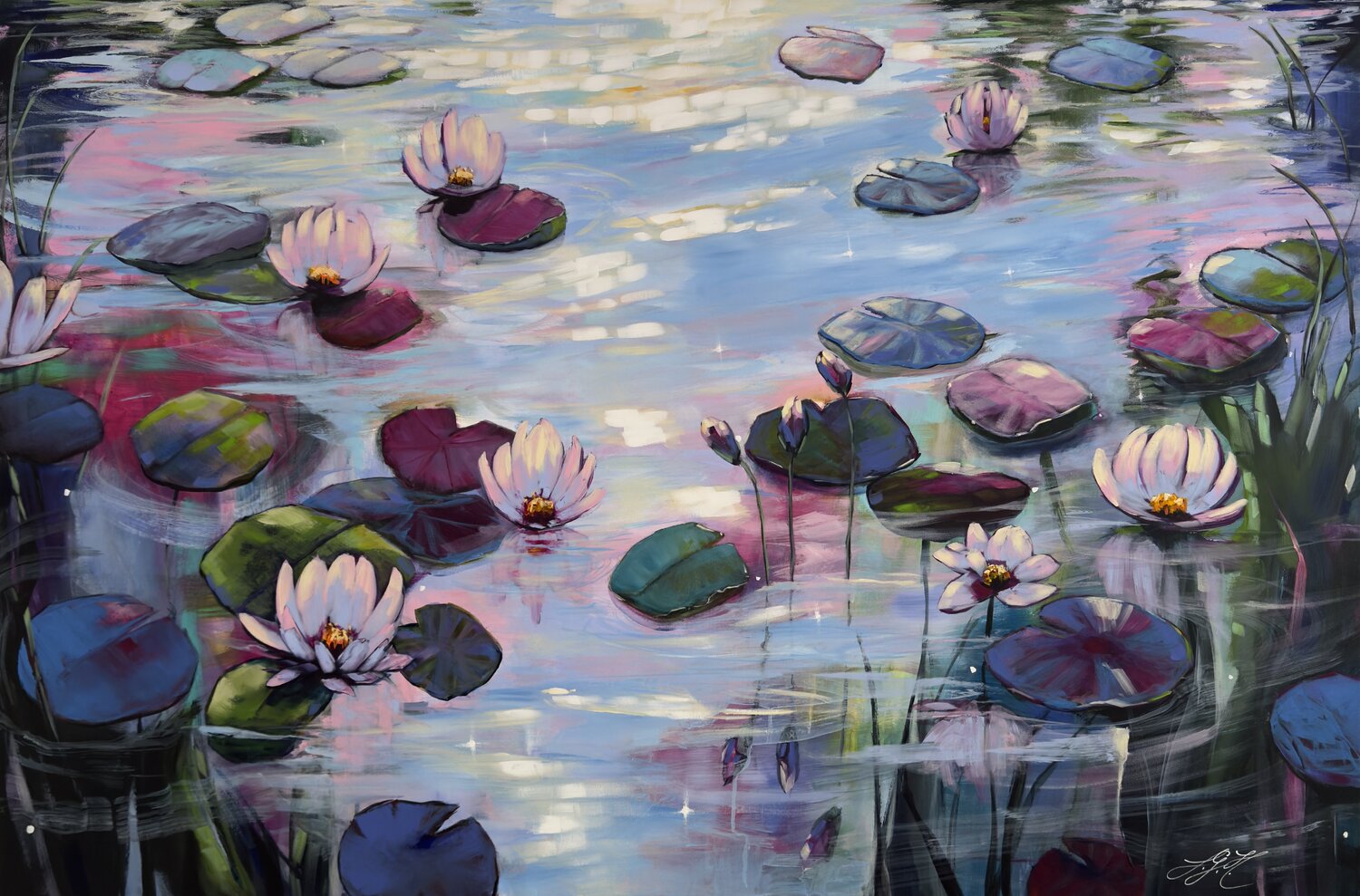 Serenity 7 Sandra Gebhardt-Höpfner Original painting for sale