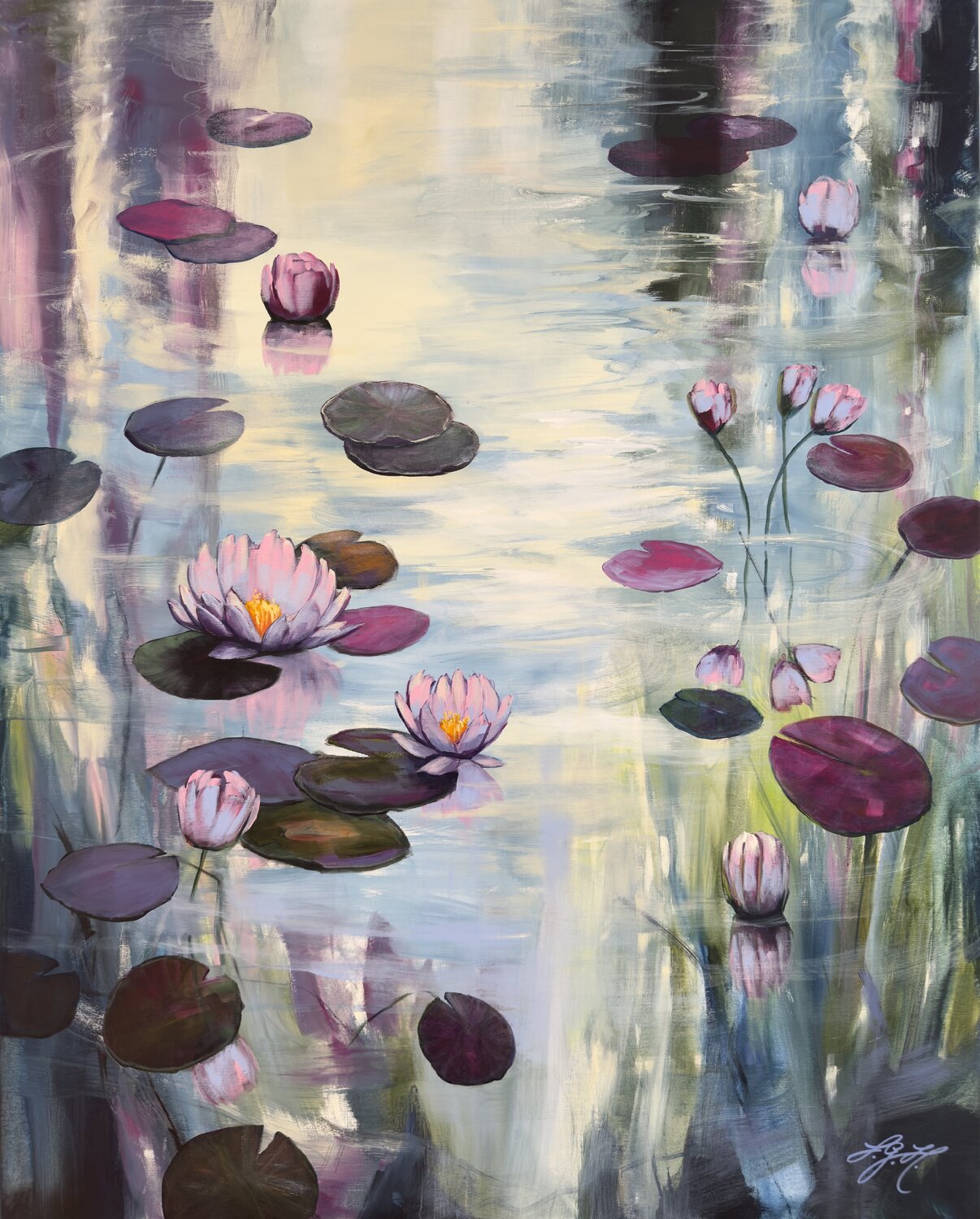 Serenity 8 Sandra Gebhardt-Höpfner Original painting for sale