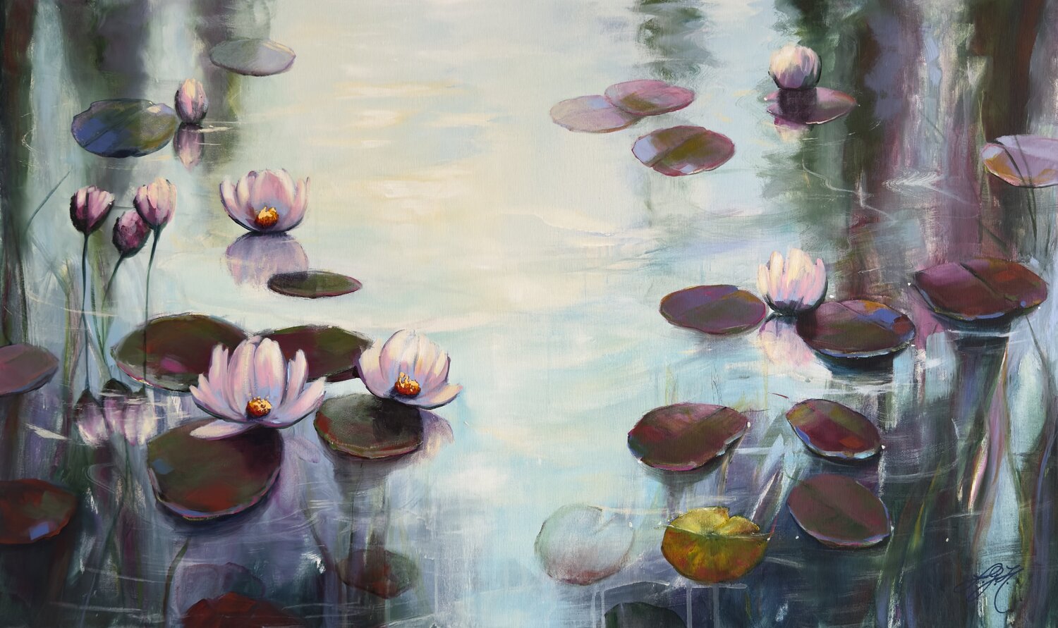 Serenity 10 Sandra Gebhardt-Höpfner Original painting for sale