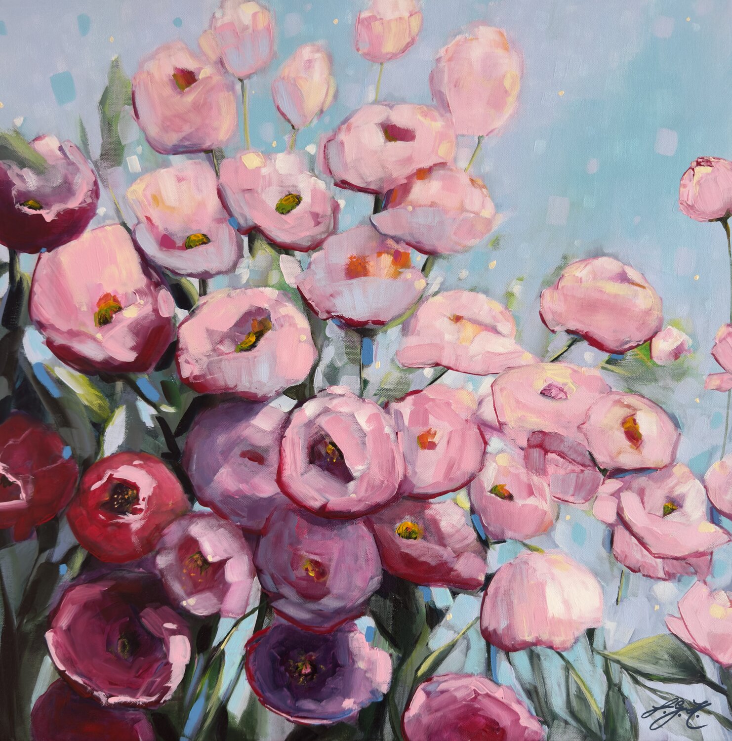 My Roses 10 Sandra Gebhardt-Höpfner Original painting for sale