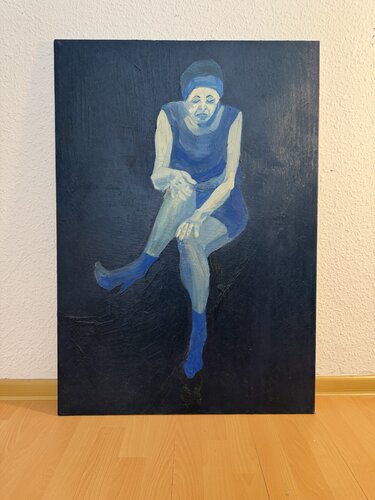Blue Madonna by Brüder Peter & Arkadi Martyniuk, Painting for Sale on Select