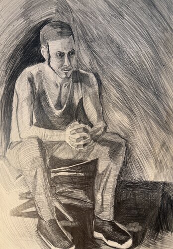 Portrait of a young boy by Brüder Peter & Arkadi Martyniuk, Drawing for Sale on Select