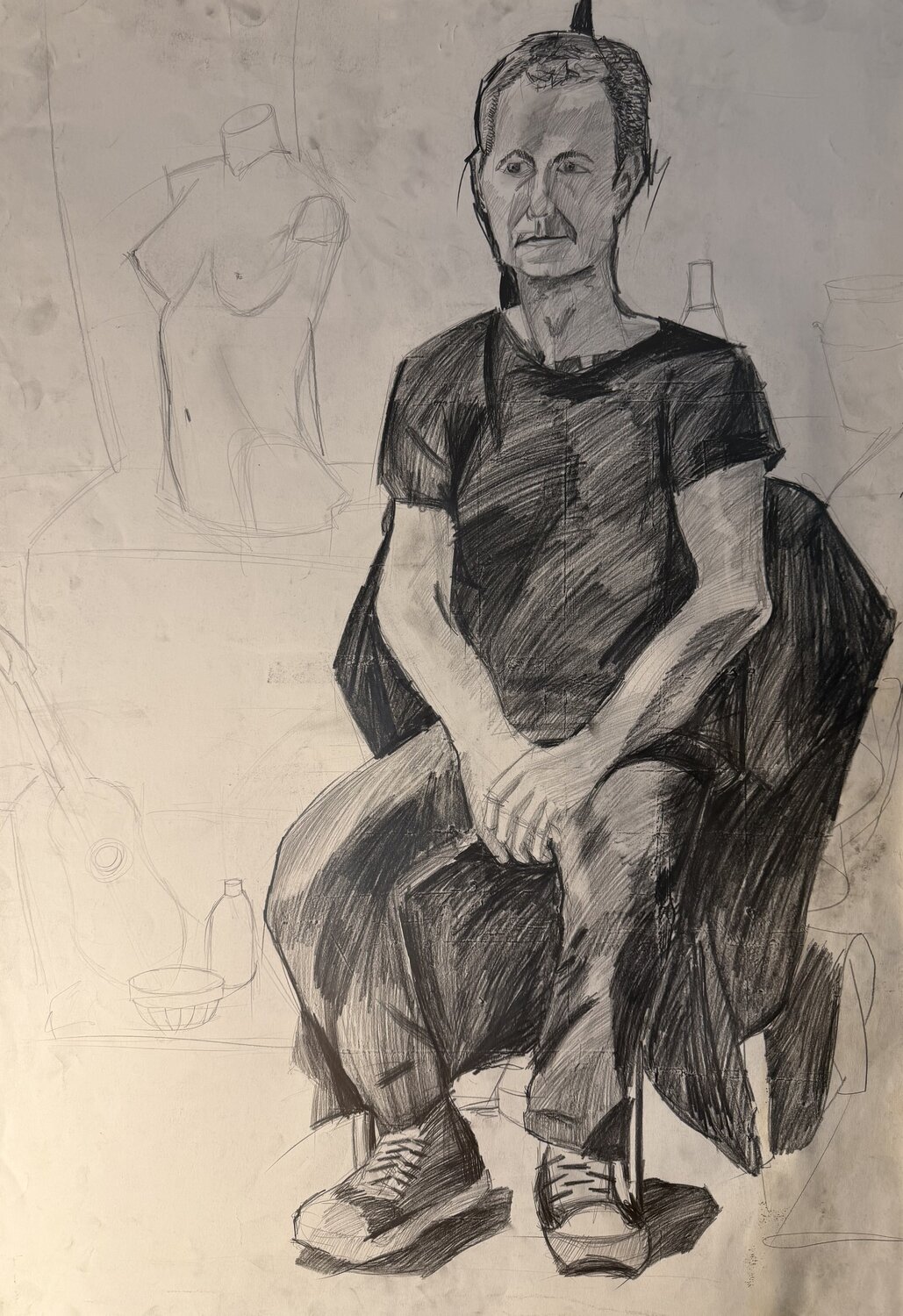 Portrait of a young boy Brüder Peter & Arkadi Martyniuk Drawing for sale