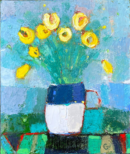 Flowers by Dmitry Syrov, Painting for Sale on Select