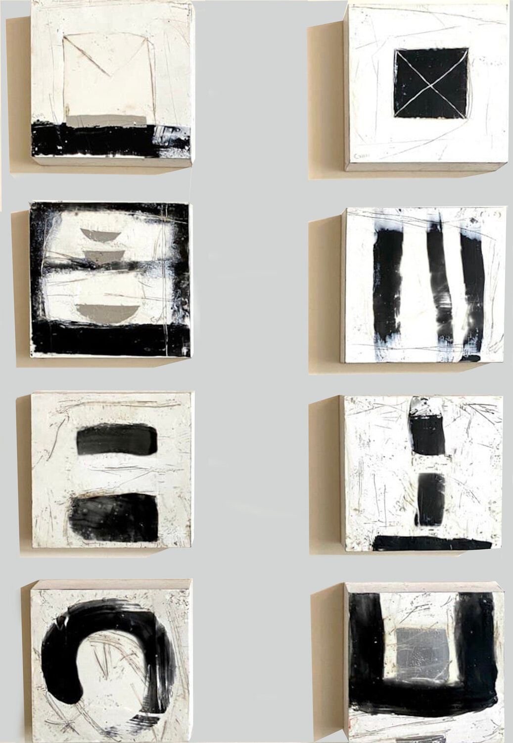 White And Black Dmitry Syrov Original painting for sale