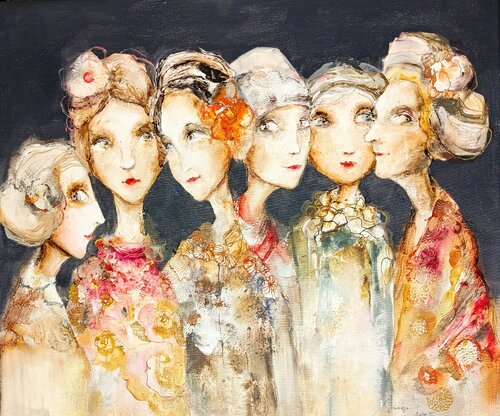 Chuchotements V by Sniege, Painting for Sale on Select