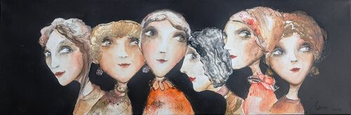 Copinage 1919 by Sniege, Painting for Sale on Select