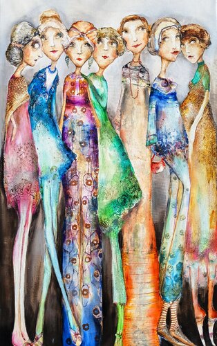Belle promenade matinale II by Sniege, Painting for Sale on Select