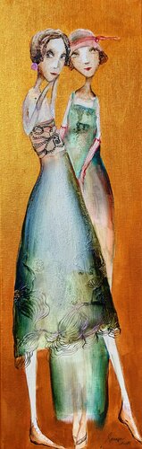 Mesdames  Lola et Malania by Sniege, Painting for Sale on Select