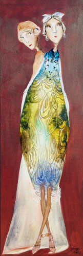Mesdames  Ursule et Stephanie by Sniege, Painting for Sale on Select