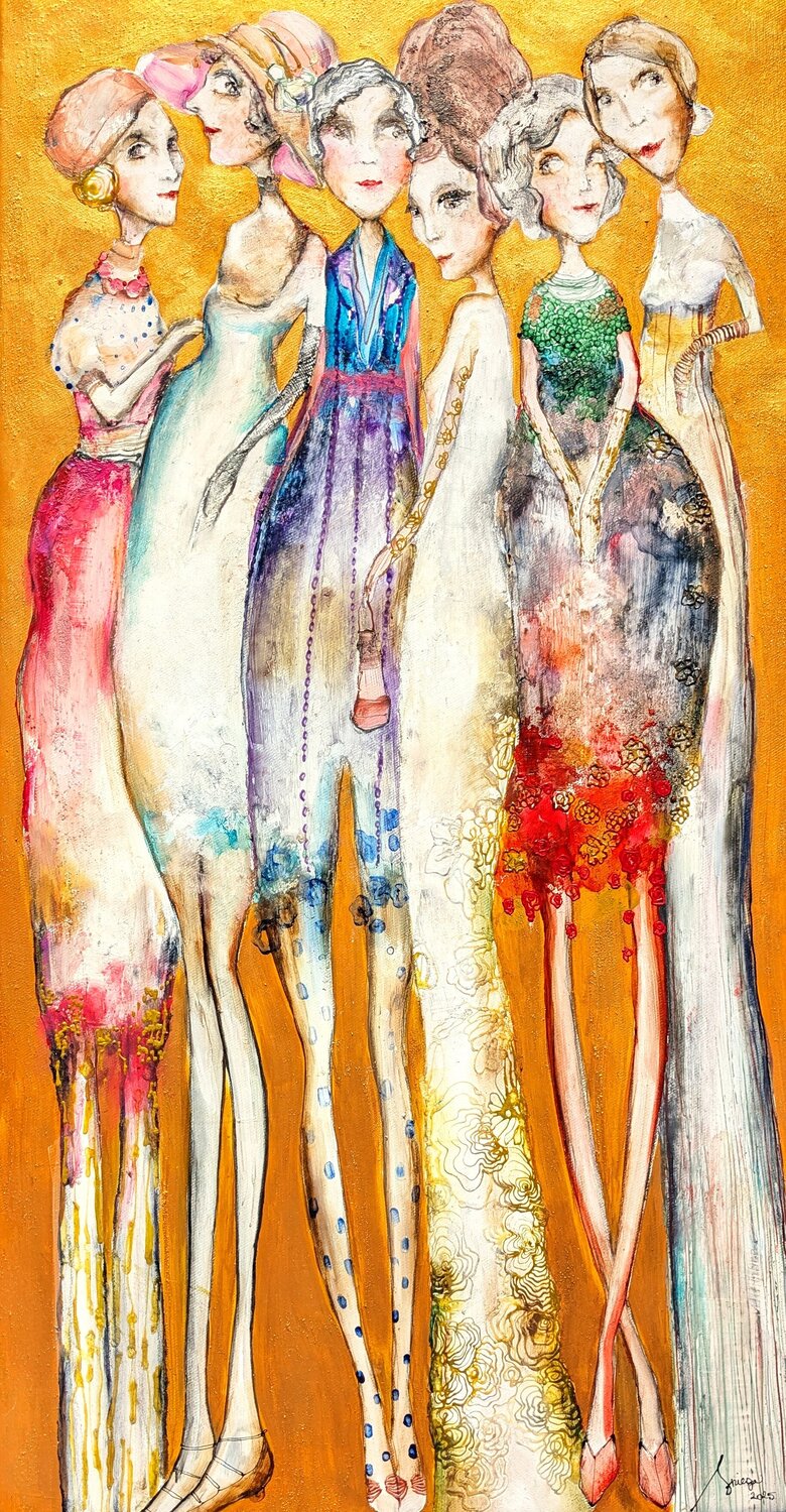 Glamour III Sniege Original painting for sale