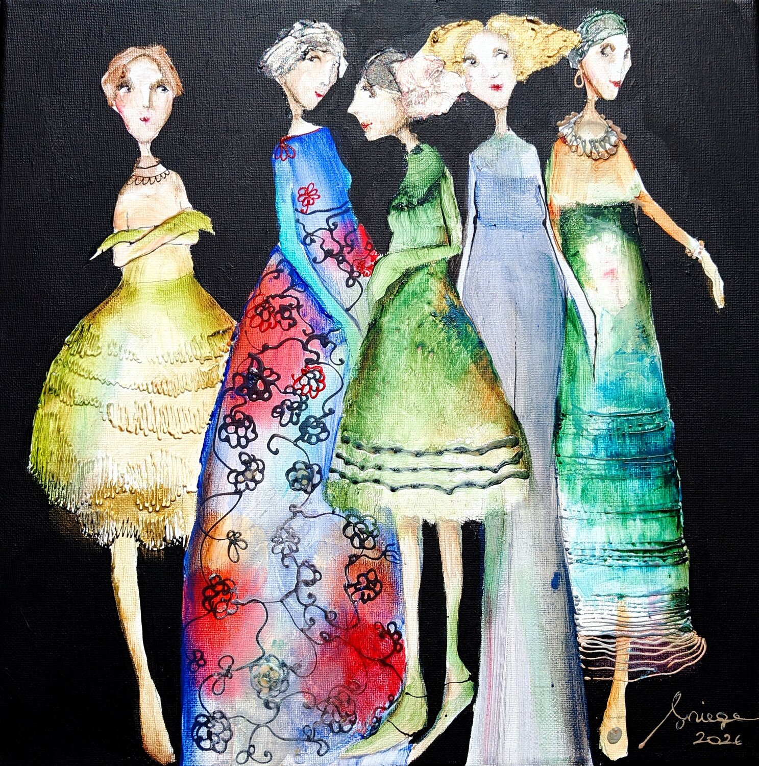 Miniatures Lugano Sniege Original painting for sale
