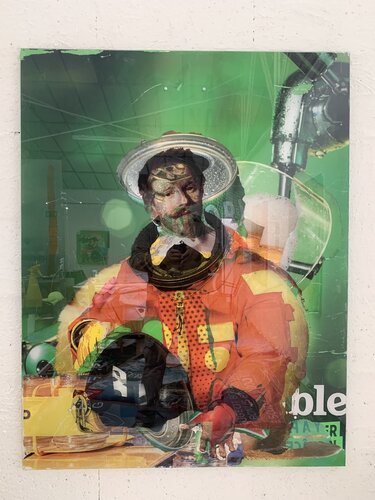 Homme main sur le coeur - COSMO BORDELLO II by Nental, Painting for Sale on Select