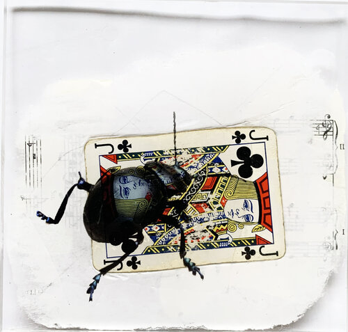 SPIRITO JOKER TREFLE SCARABEE by Nental, Painting for Sale on Select