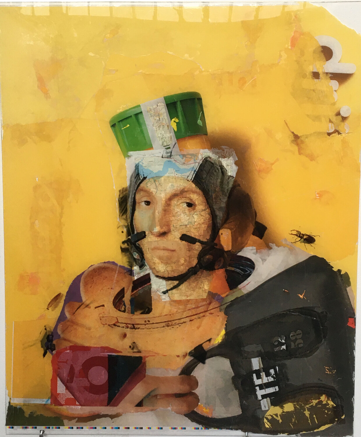 Raphaël dans les étoiles d'après Raphaël - COSMO BORDELLO VI Nental Original painting for sale