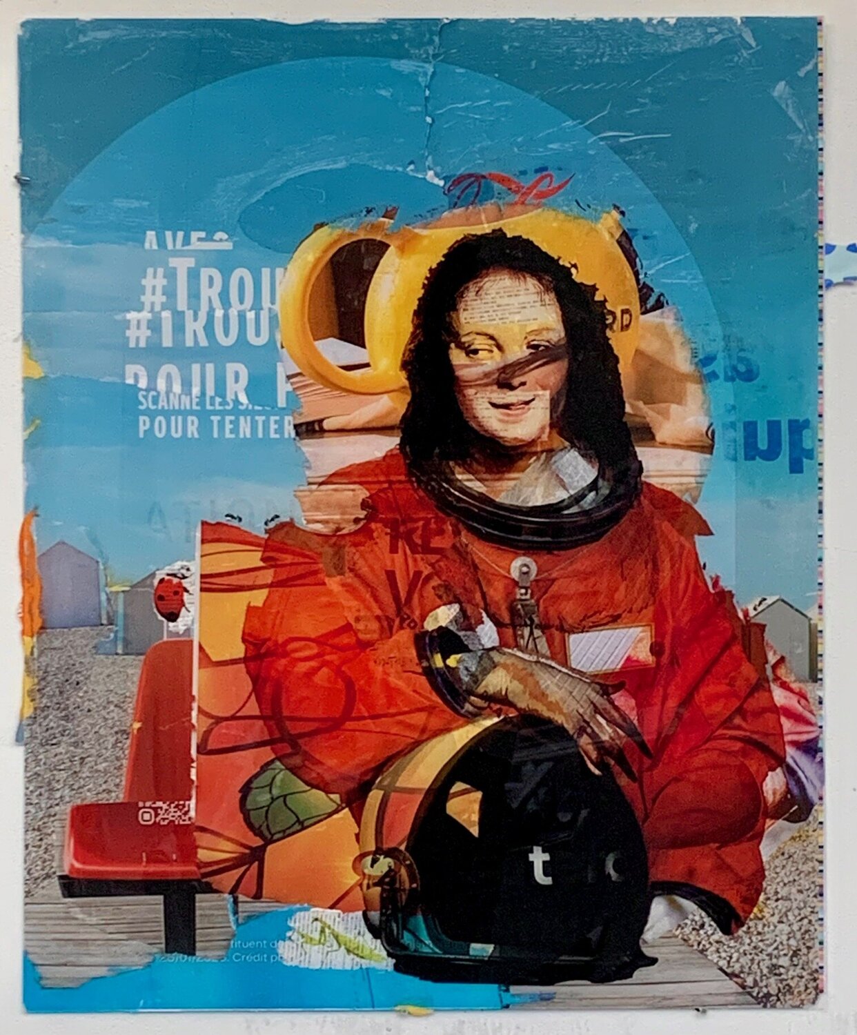 La bohémienne d'après Frans Hals - COSMO BORDELLO I Nental Original painting for sale