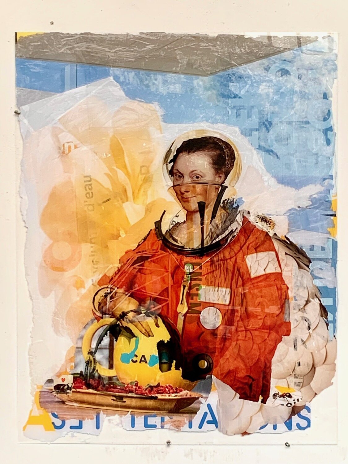 Portait Isabelle Brandt Nental Original painting for sale