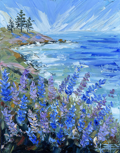 Coastal Blue Dream by Lisa Elley, Painting for Sale on Select