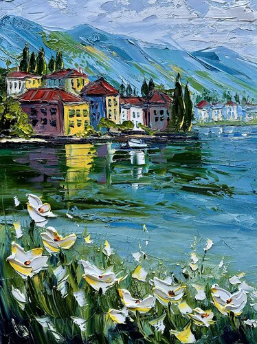Golden Reflections by Lisa Elley, Painting for Sale on Select