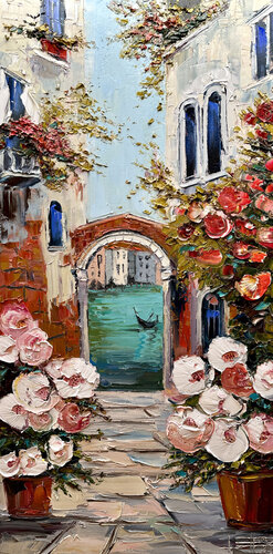 Venetian Bloom by Lisa Elley, Painting for Sale on Select