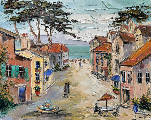 The Street Remembers the Sea by Lisa Elley, Painting for Sale on Select