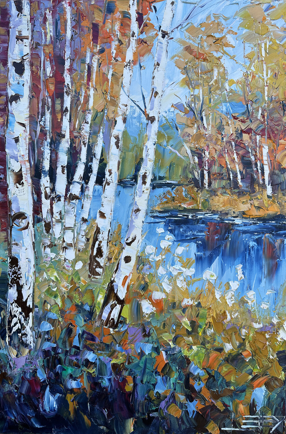 Fall Medley Lisa Elley Original painting for sale
