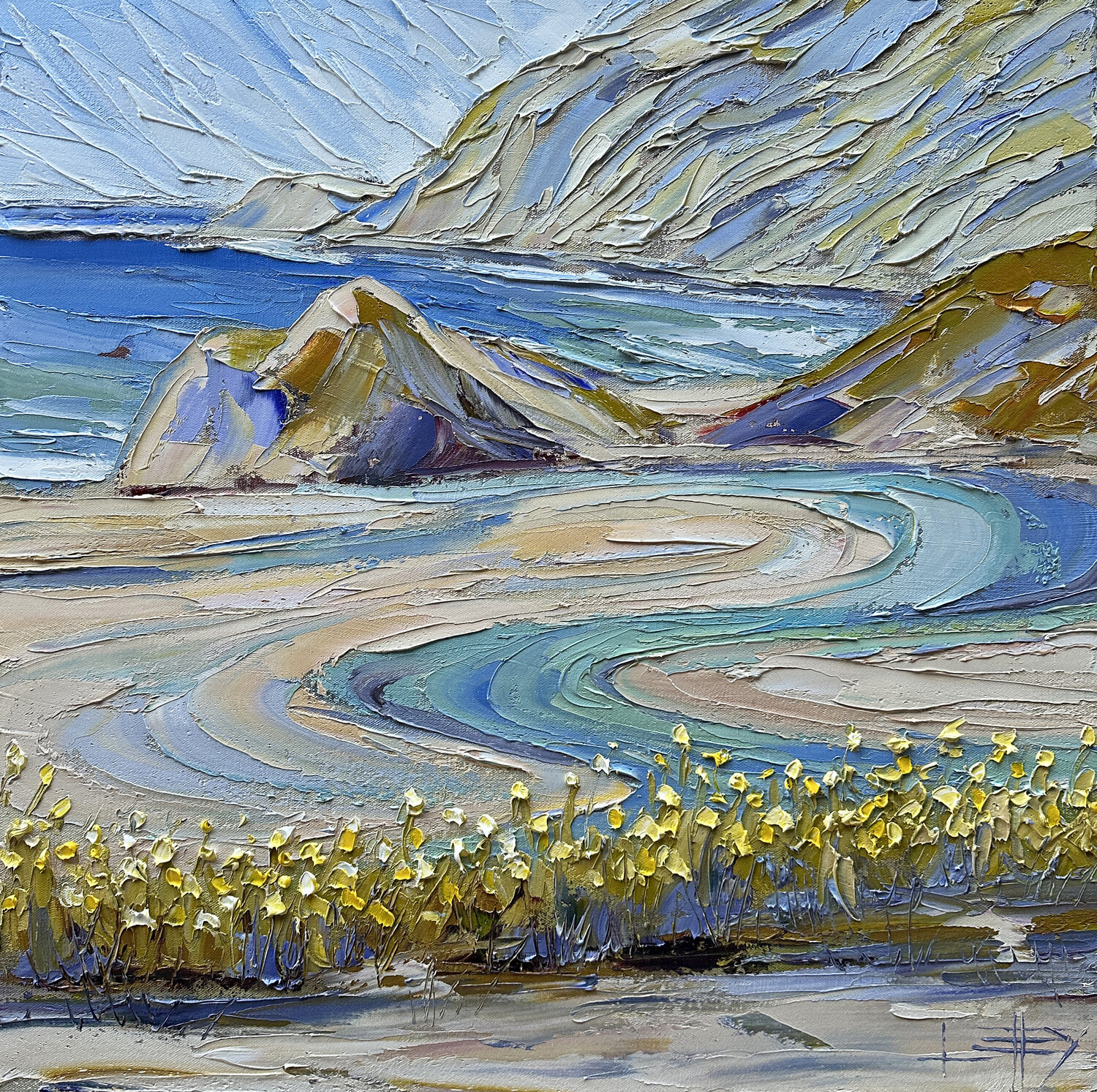Big Sur Coast Lisa Elley Original painting for sale