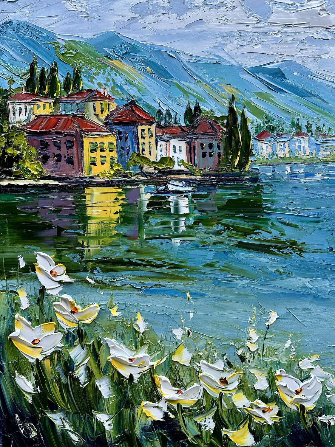 Golden Reflections Lisa Elley Original painting for sale