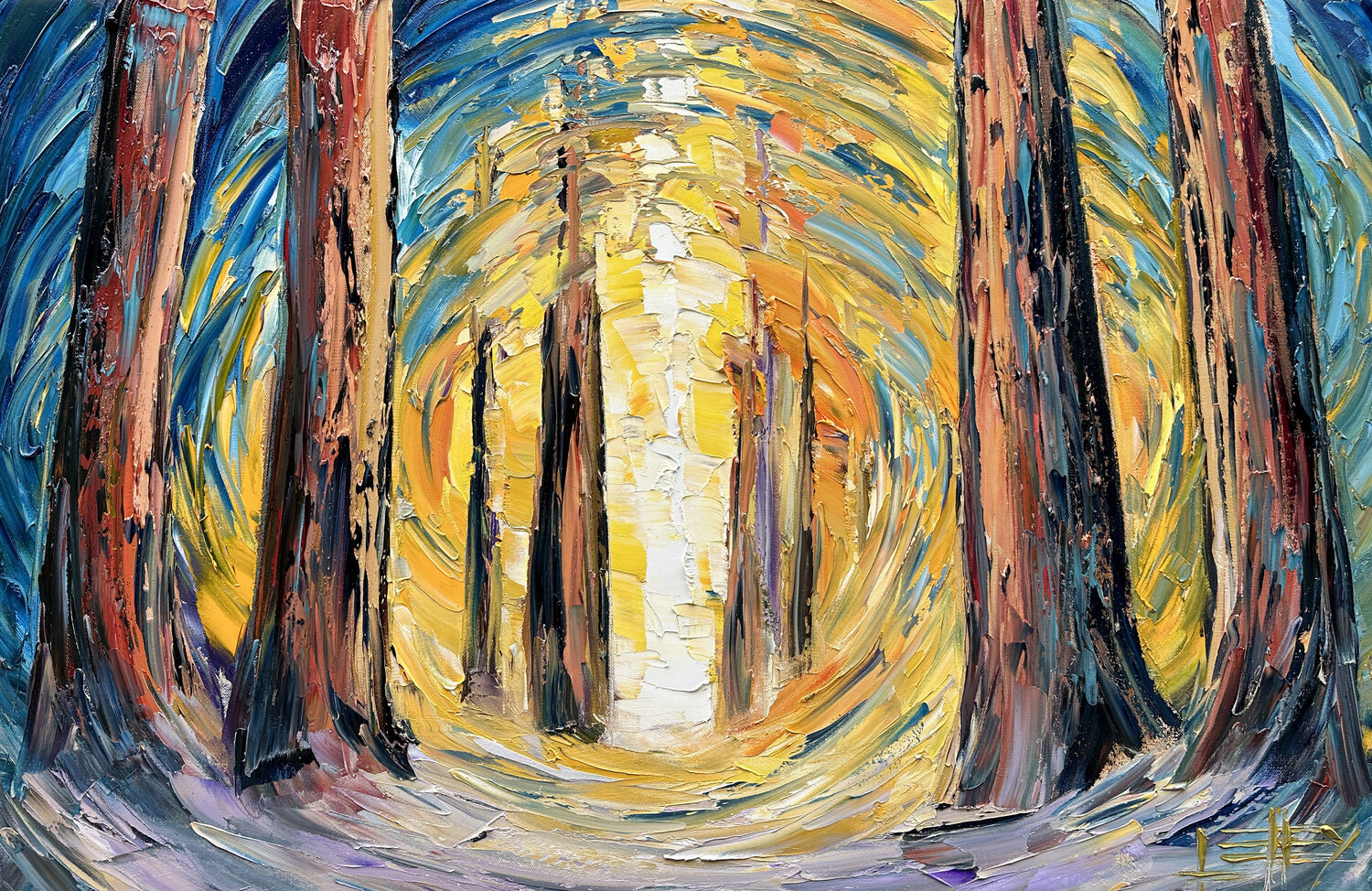 Cathedral Light Lisa Elley Original painting for sale