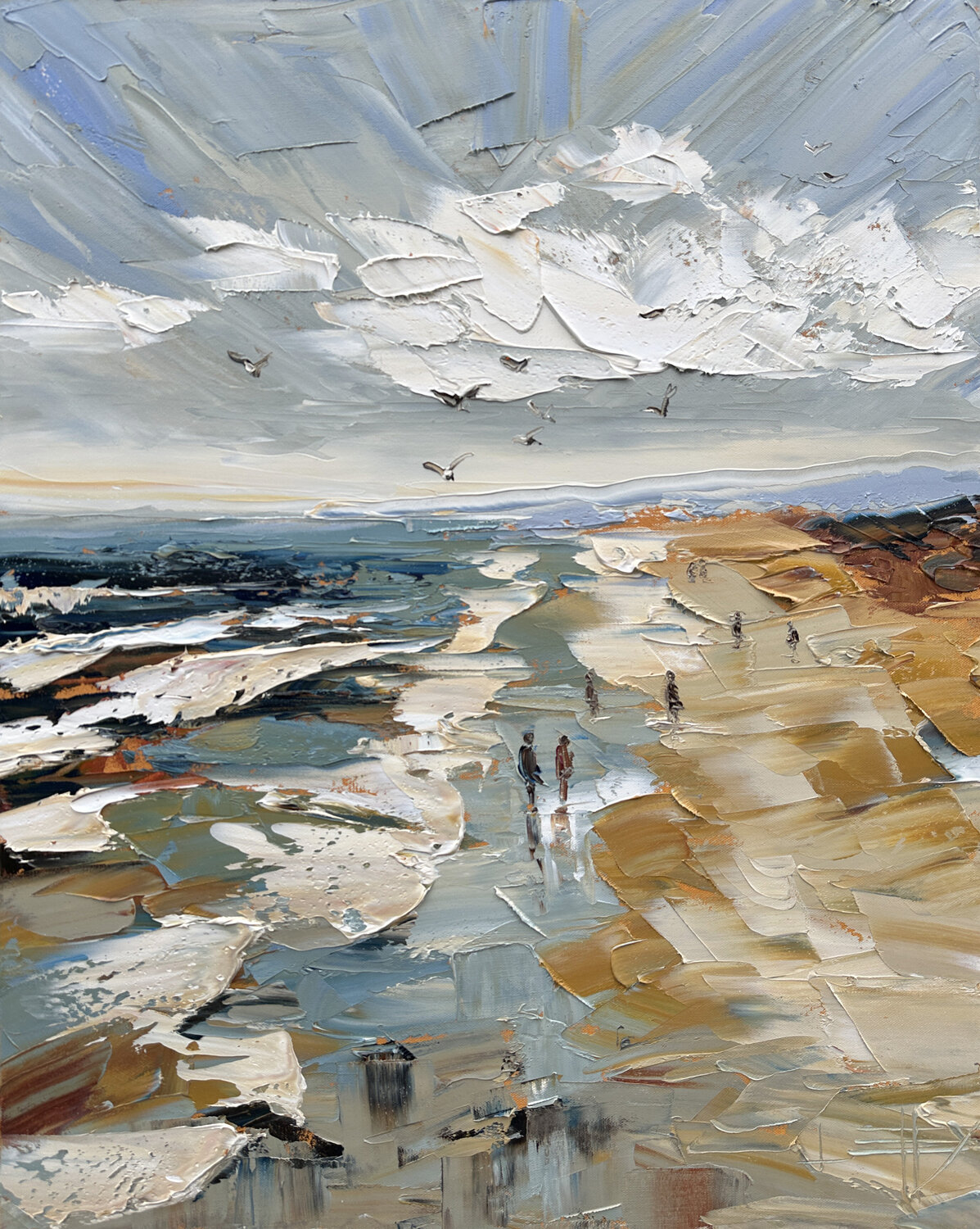 Quiet Shoreline Lisa Elley Original painting for sale